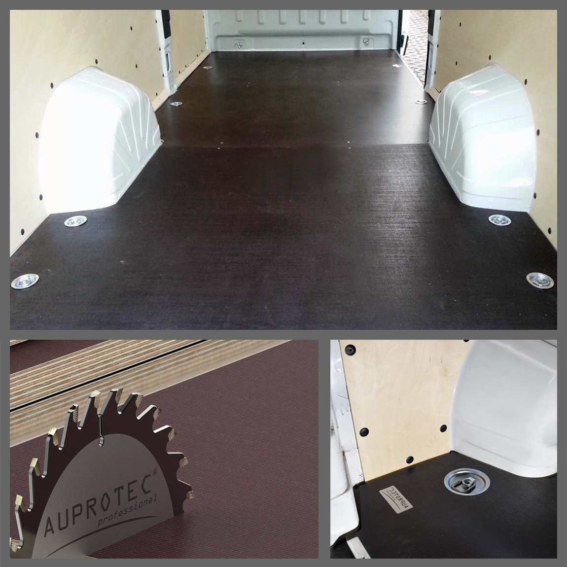 Nissan NV400 2010 - 2024 Holzverkleidung komplett inkl. Bodenplatte Siebdruck + Seitenverkleidung Sperrholz - L1