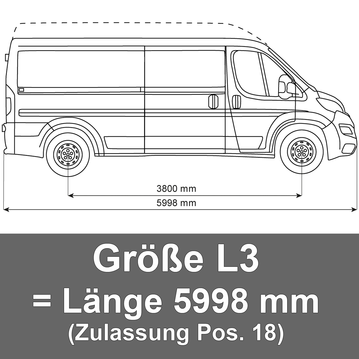 Citroen Jumper Holzboden Bodenplatte Ladeboden Birke Multiplex Siebdruck braun - L3