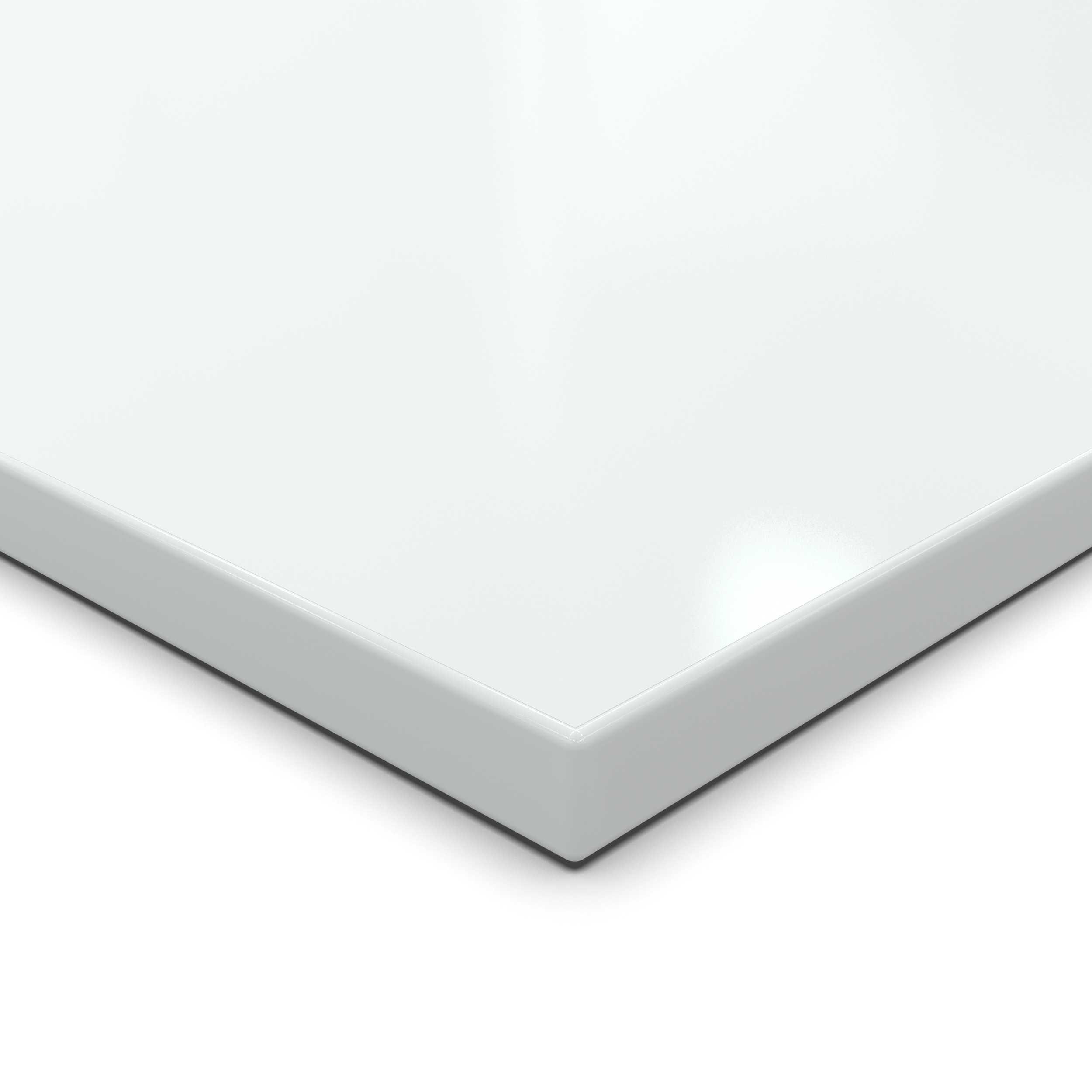 Tischplatte 25mm Kristallweiß 1800 mm x 800 mm melaminharzbeschichtete Spanplatte mit 2mm ABS Kante Auswahl: 180x80 cm