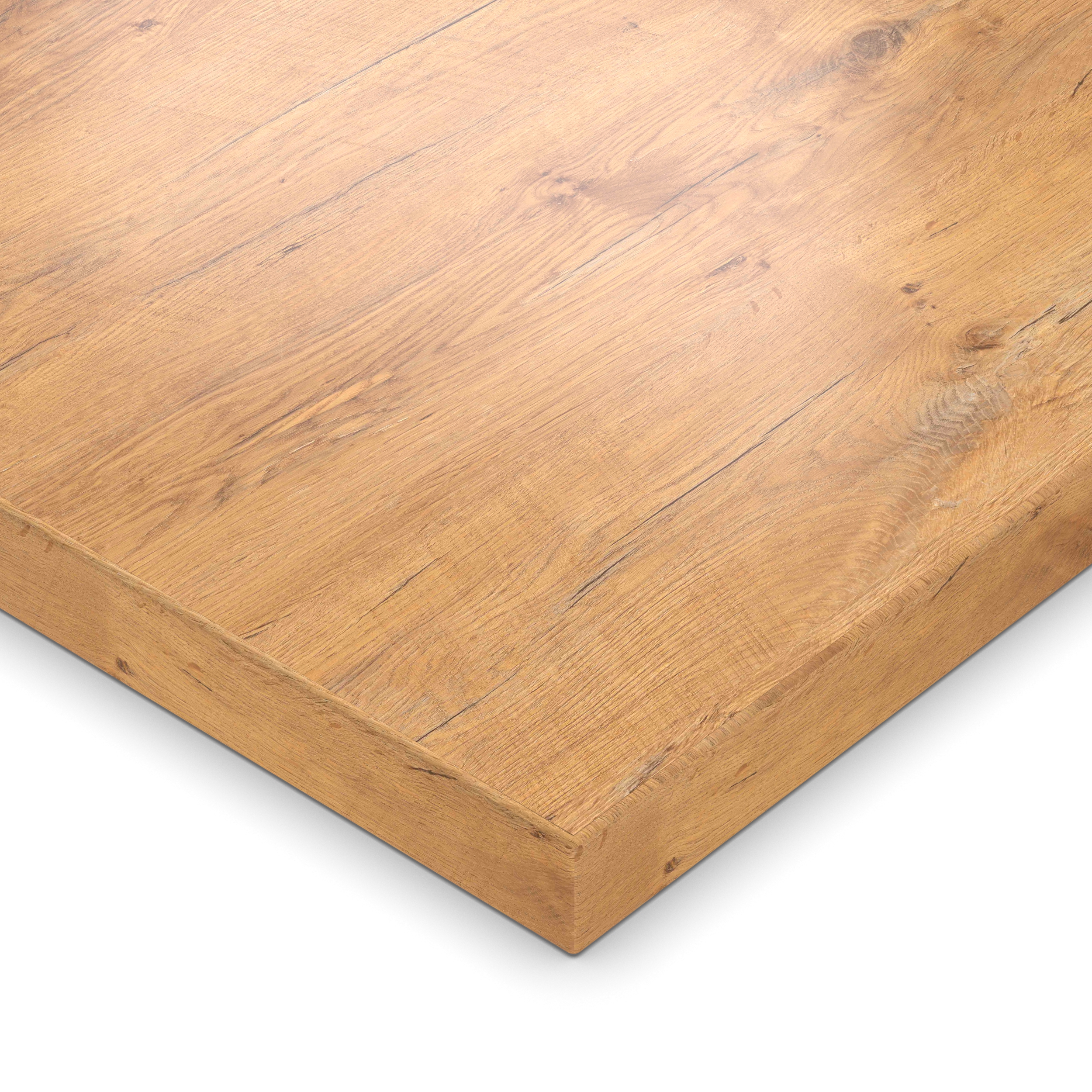 Tischplatte 160x90 cm 28 mm Pale Lancelot Oak Melaminharz kratzfest - 2 mm ABS-Kante - PU-Verleimung - pflegeleicht