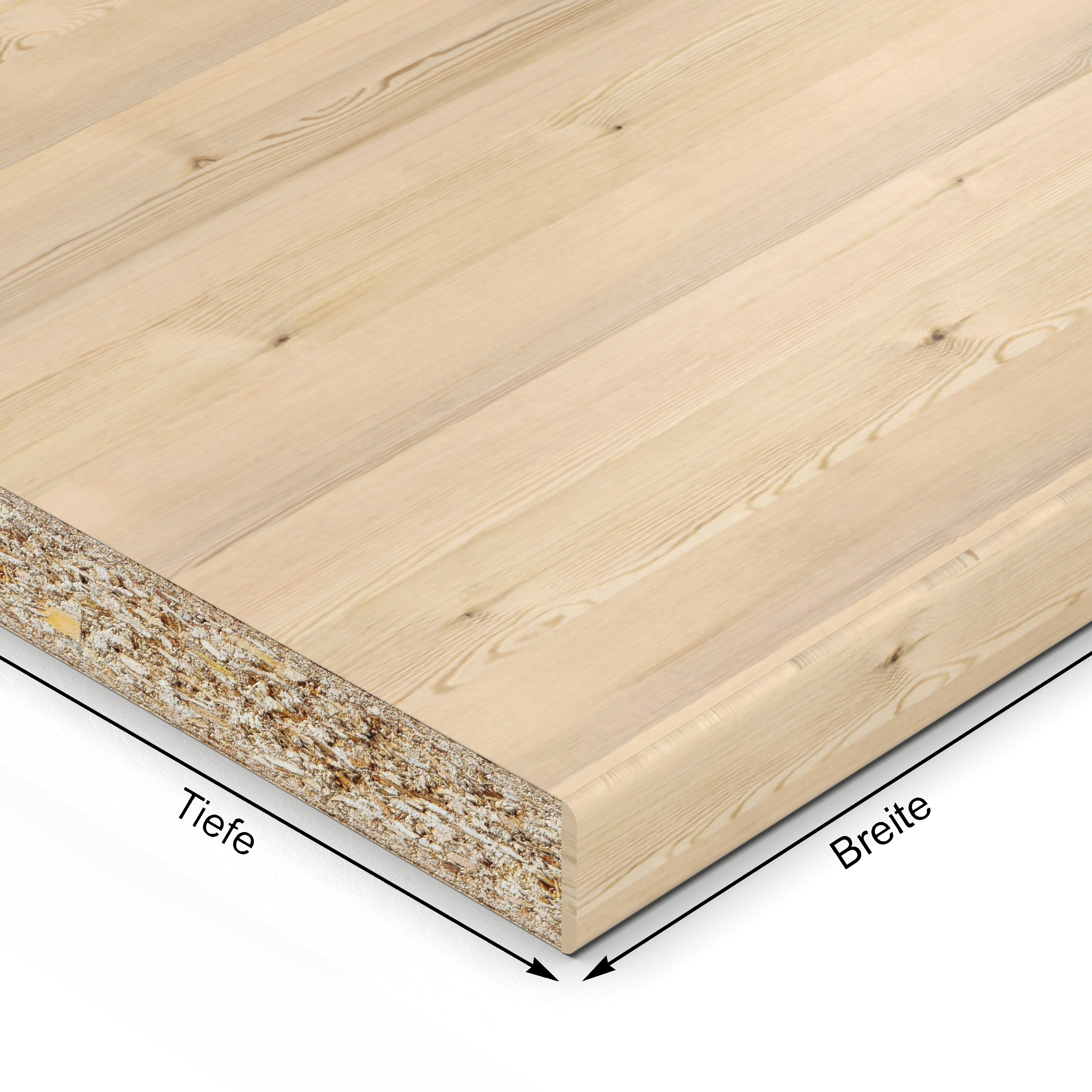 Einlegeboden Dekor Polar Pine Urus K2405AT bis 1000 x 800 mm Regalboden 19 mm melaminharzbeschichtet mit ABS Kante