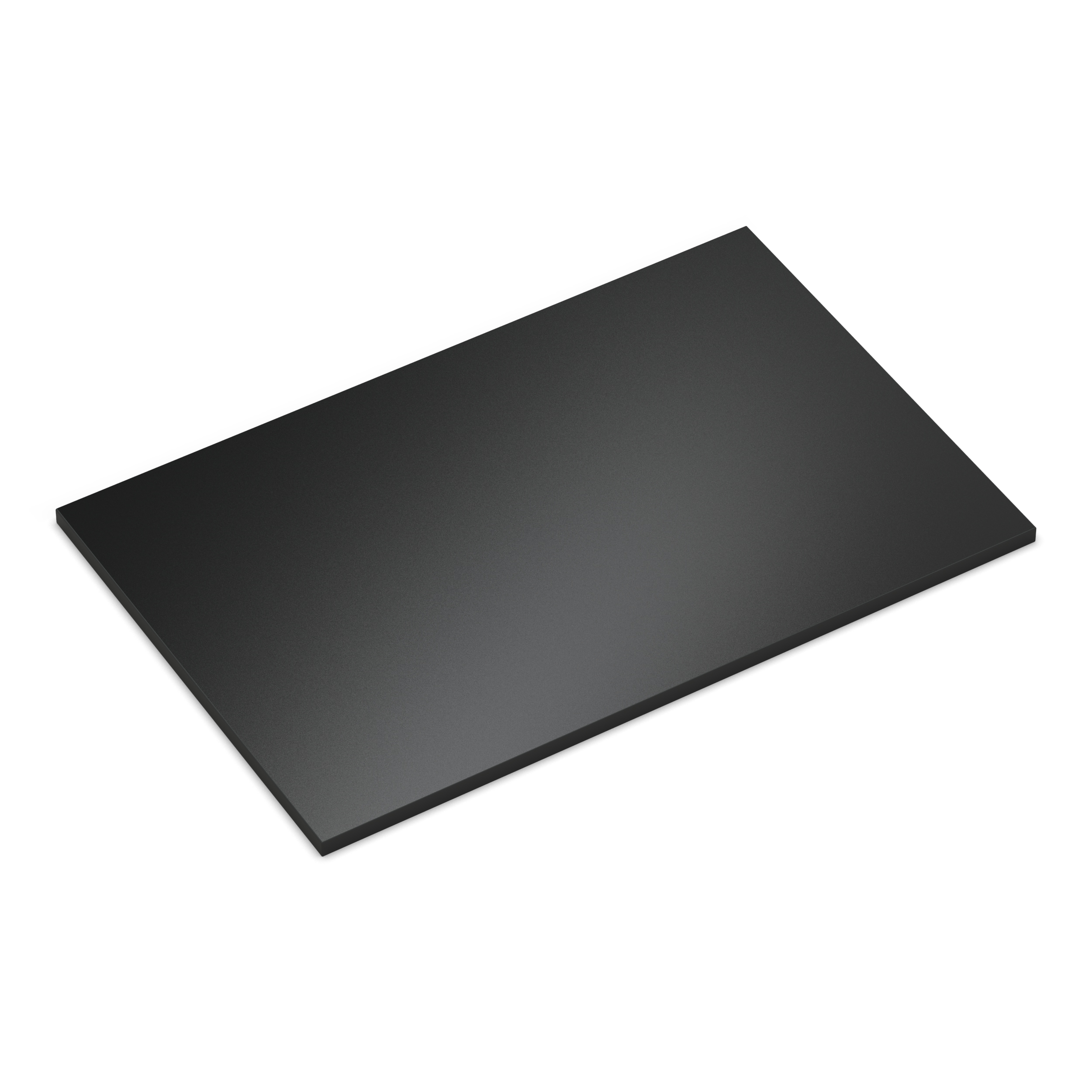 Tischplatte 160x90 cm 28 mm Schwarz Melaminharz kratzfest - 2 mm ABS-Kante - PU-Verleimung - pflegeleicht
