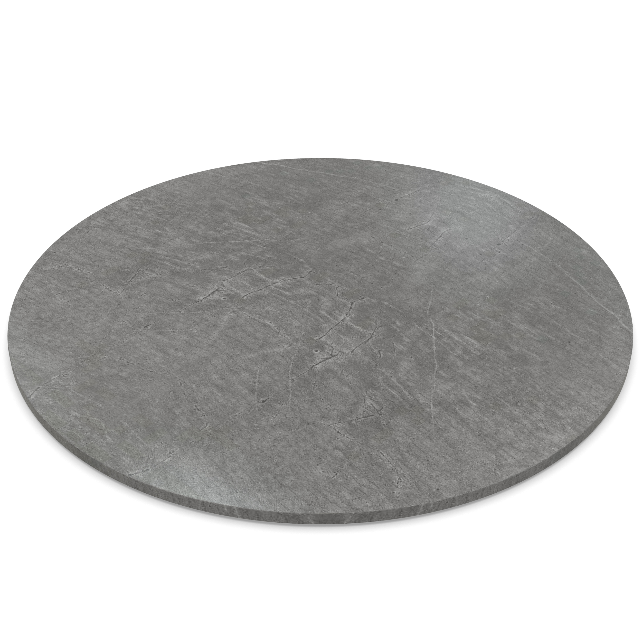 19mm Tischplatte rund Ø 900 mm Atlantic Stone Graphite Holzplatte melaminharzbeschichtet Spanplatte mit Umleimer ABS Kante Auswahl: 90 cm