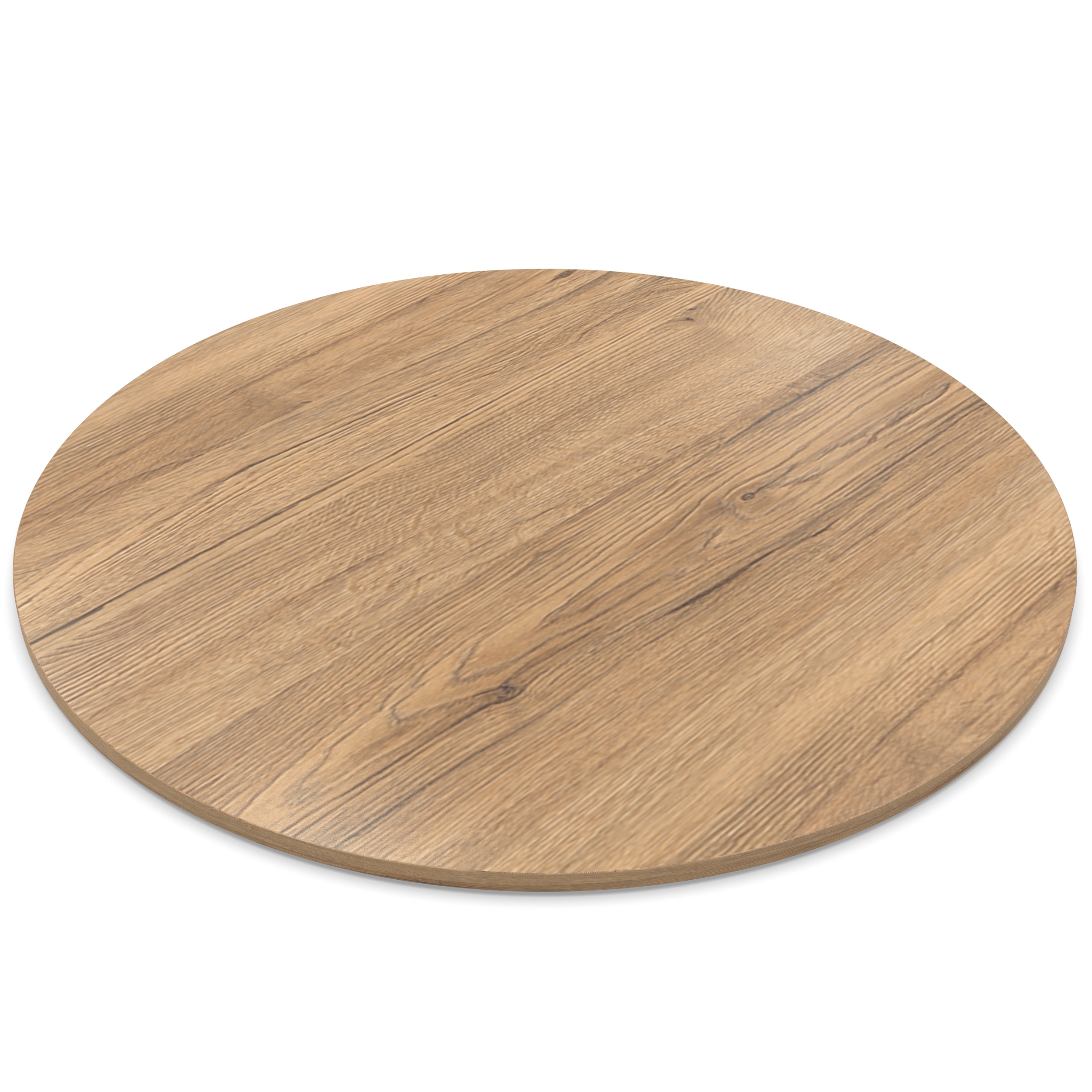 28mm Tischplatte rund Ø 1000 mm Eiche Sanremo Classic Holzplatte melaminharzbeschichtet Spanplatte mit Umleimer ABS Kante Auswahl: 100 cm