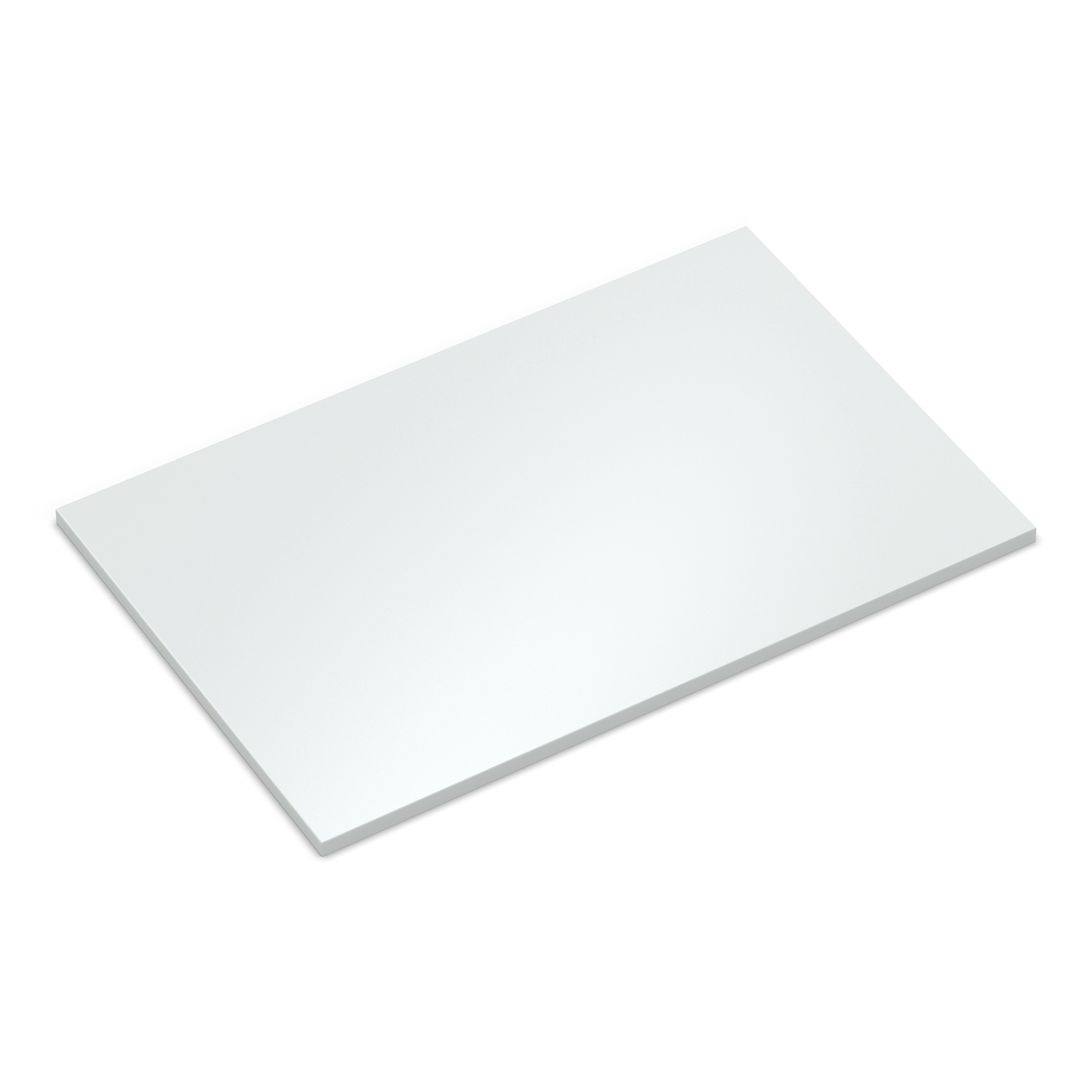 Tischplatte 160x90 cm 28 mm Weiß Melaminharz kratzfest - 2 mm ABS-Kante - PU-Verleimung - pflegeleicht