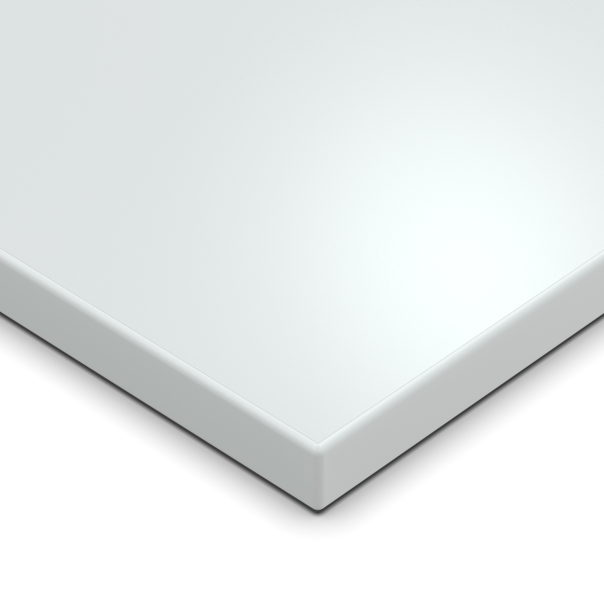 Tischplatte 160x90 cm 28 mm Weiß Melaminharz kratzfest - 1 mm ABS-Kante - PU-Verleimung - pflegeleicht